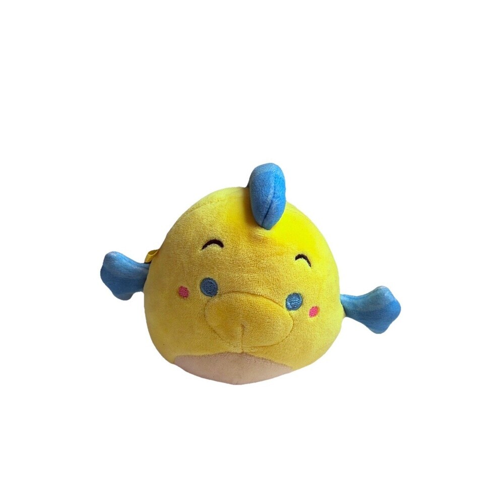 Squishmallow 6" Disney Ariel Little Mermaid FLOUNDER Fish Plush